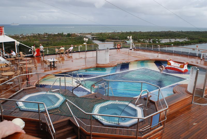 Sea View Pool as viewed from the Observation Deck (Level 10)