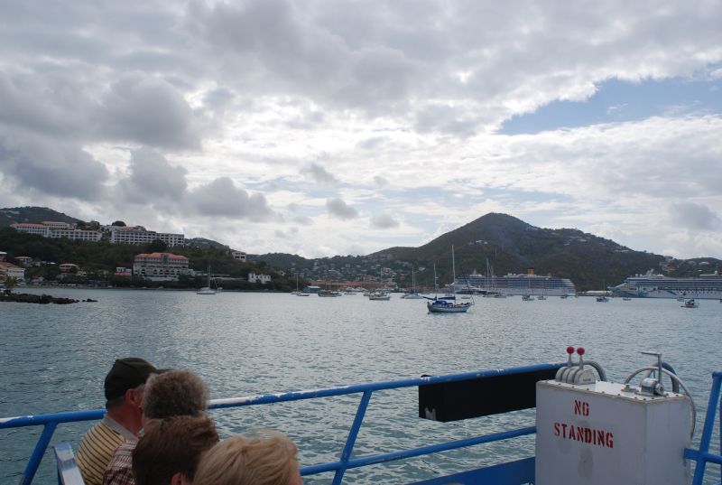 A few more cruise ships were over on this port. We docked at Crown Bay or something like that.