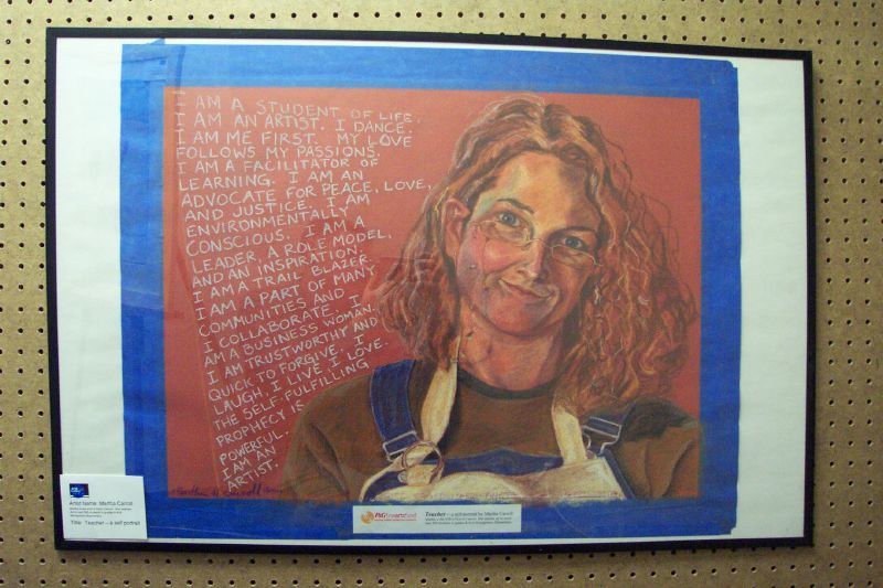 Teacher - a self-portrait by Martha Carroll